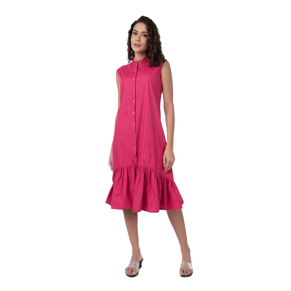 freakins frill dress (Pink)